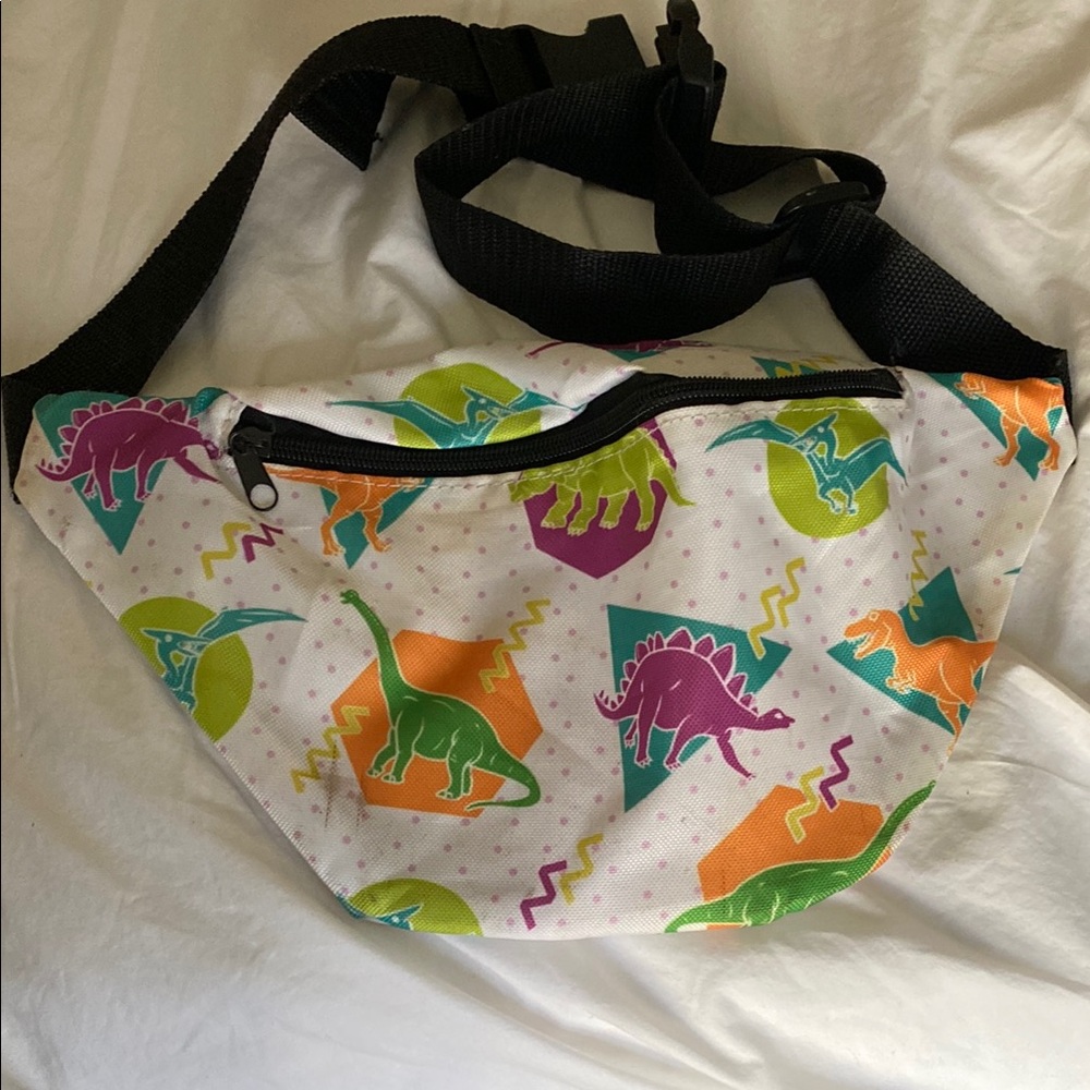 80’s Dinosaur Print Fanny Pack